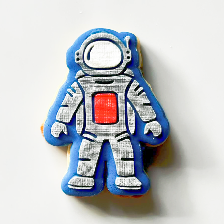 Spaceman Astronaut Embosser and Cookie Cutter Set.