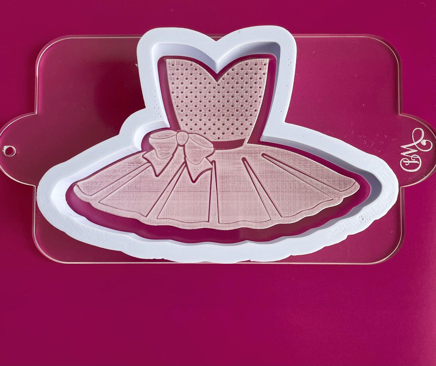 Tutu Embosser and Cookie Cutter Set.