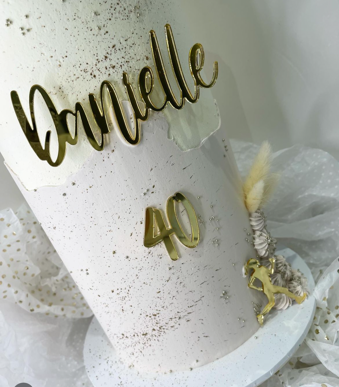 Scribe Font Name Charm - Personalised Acrylic Cake Decor