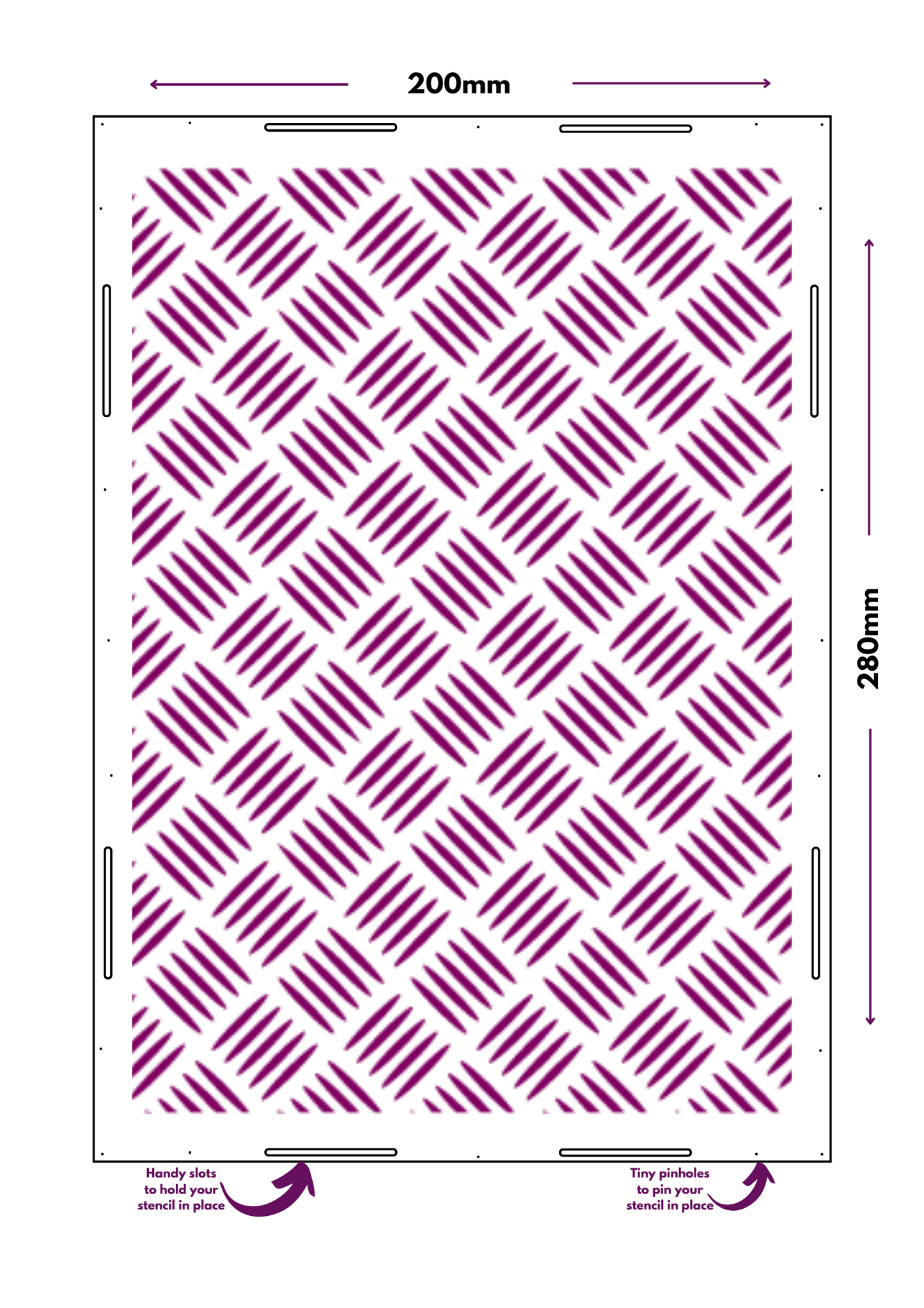 Gridlocked Industrial Stencil.