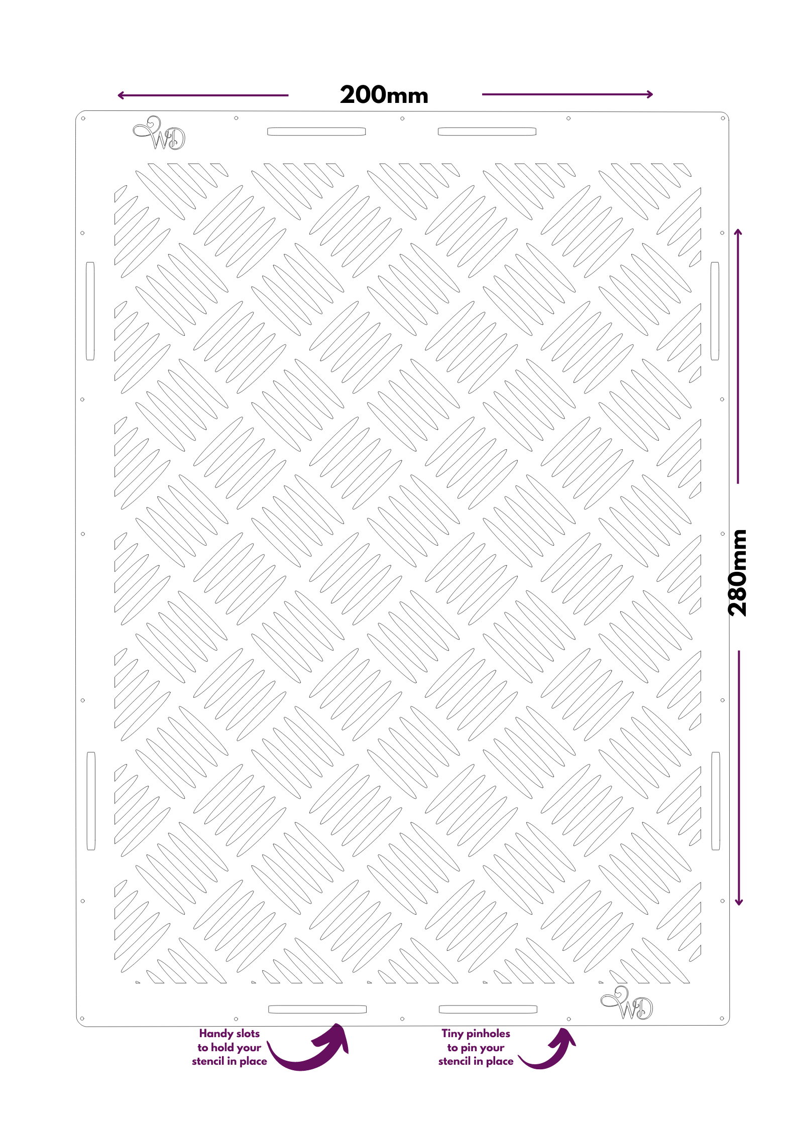 Gridlocked Industrial Stencil.