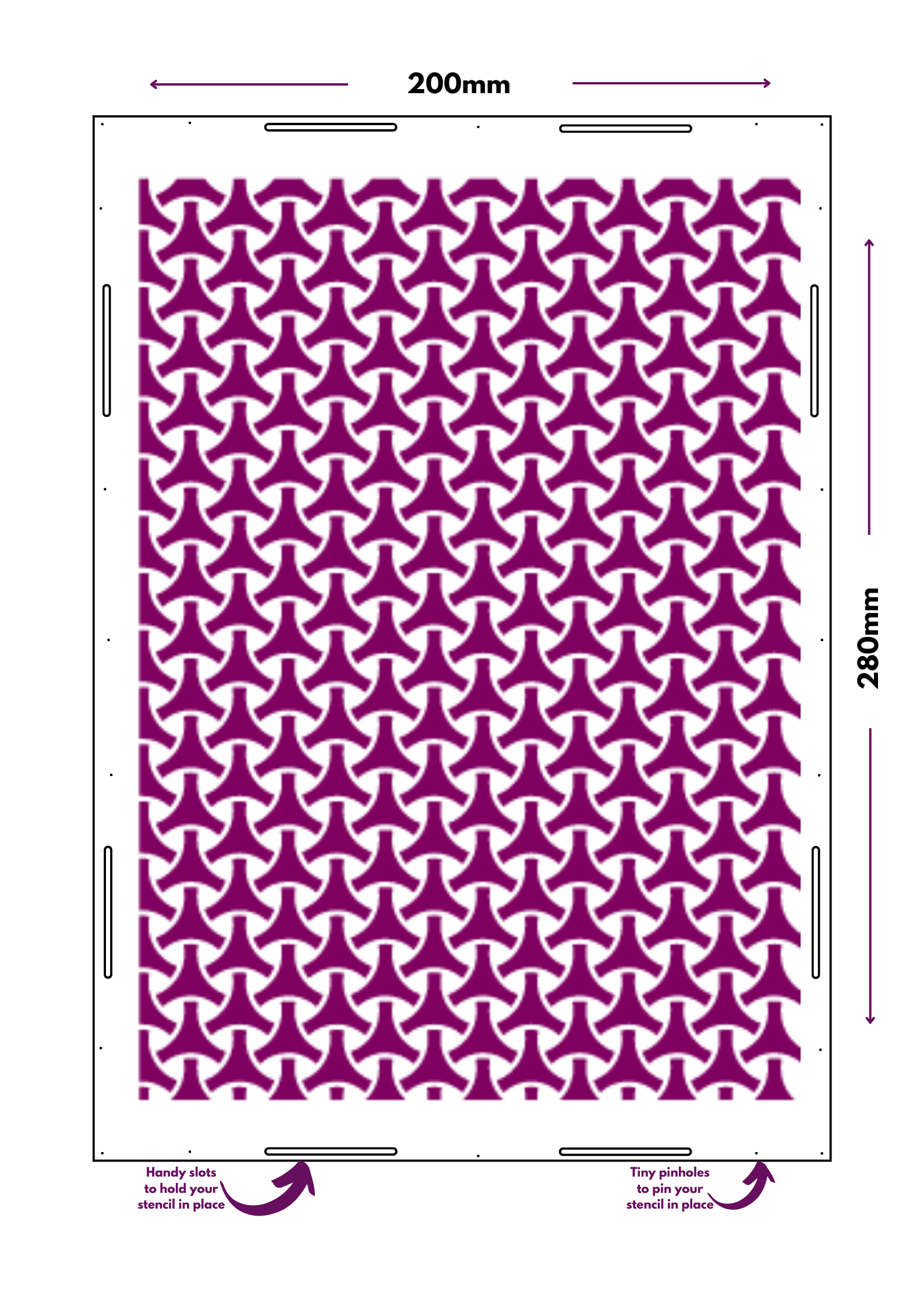 Lush Lattice Stencil.