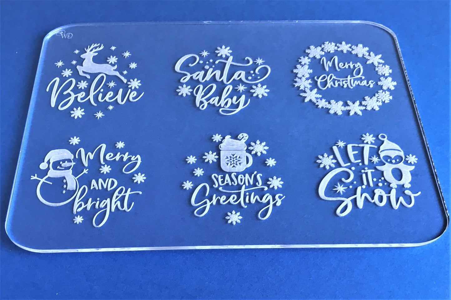 Medium Christmas Embossing Slab.