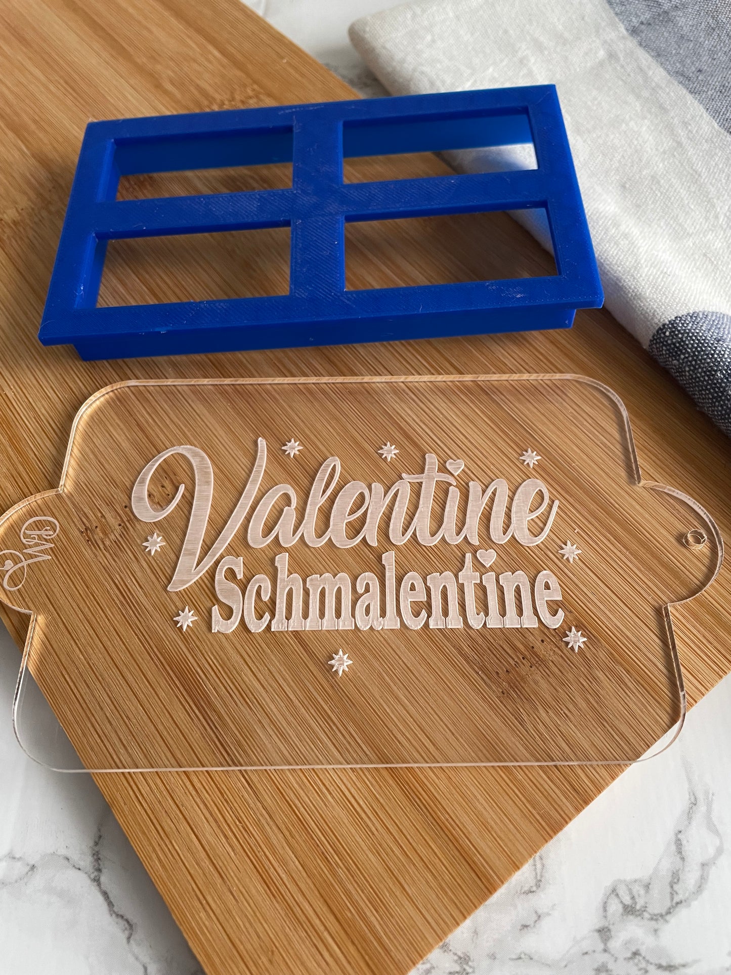 Valentine Schmalentine Embosser and Cookie Cutter Set.