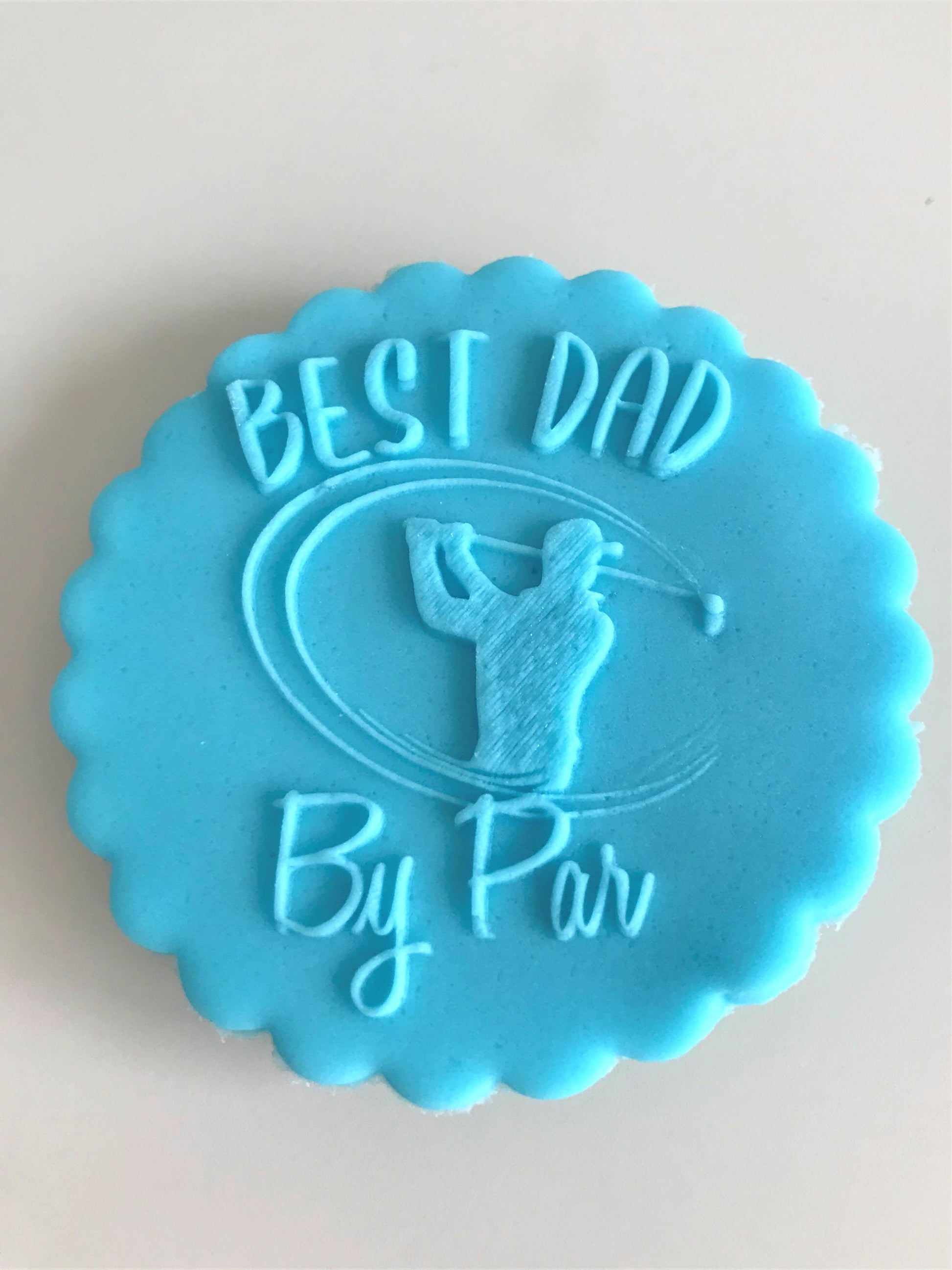 Best Dad by Par Embosser Stamp.