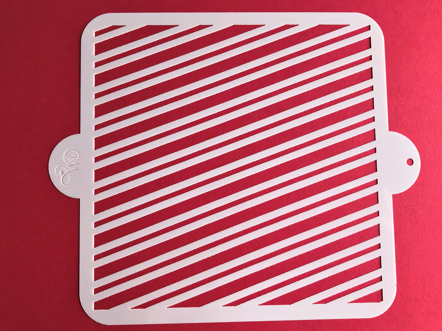 Diagonal Candy Stripe Stencil.