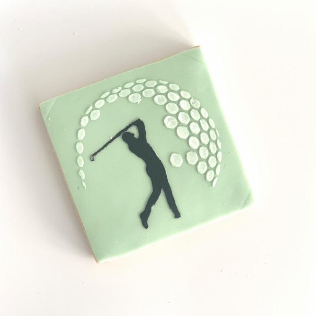 Golf Player Fondant Embosser. Style #3