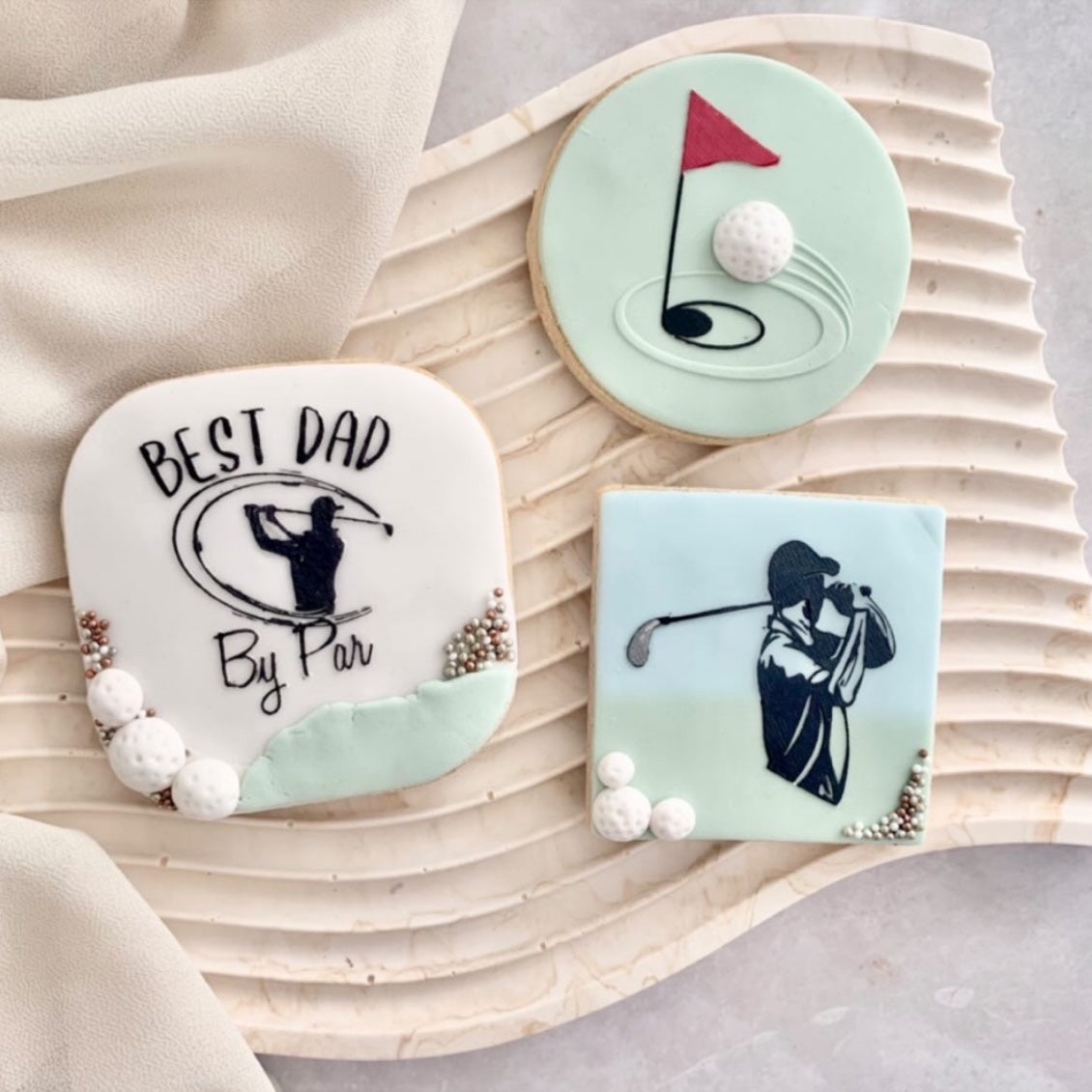 Best Dad by Par Embosser Stamp.