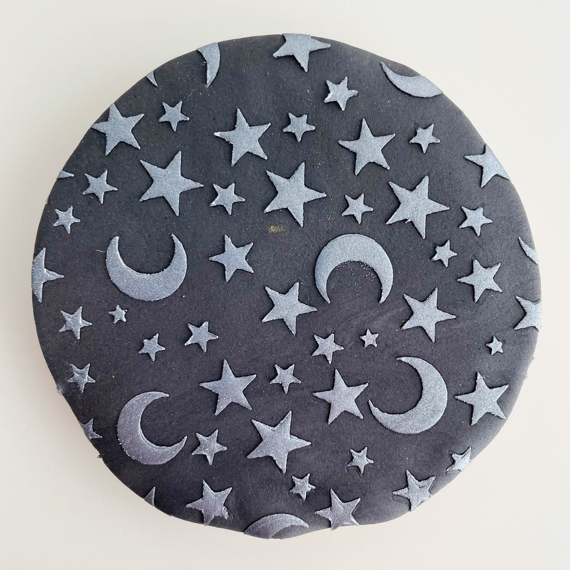 Moon and Stars Halloween Stencil.