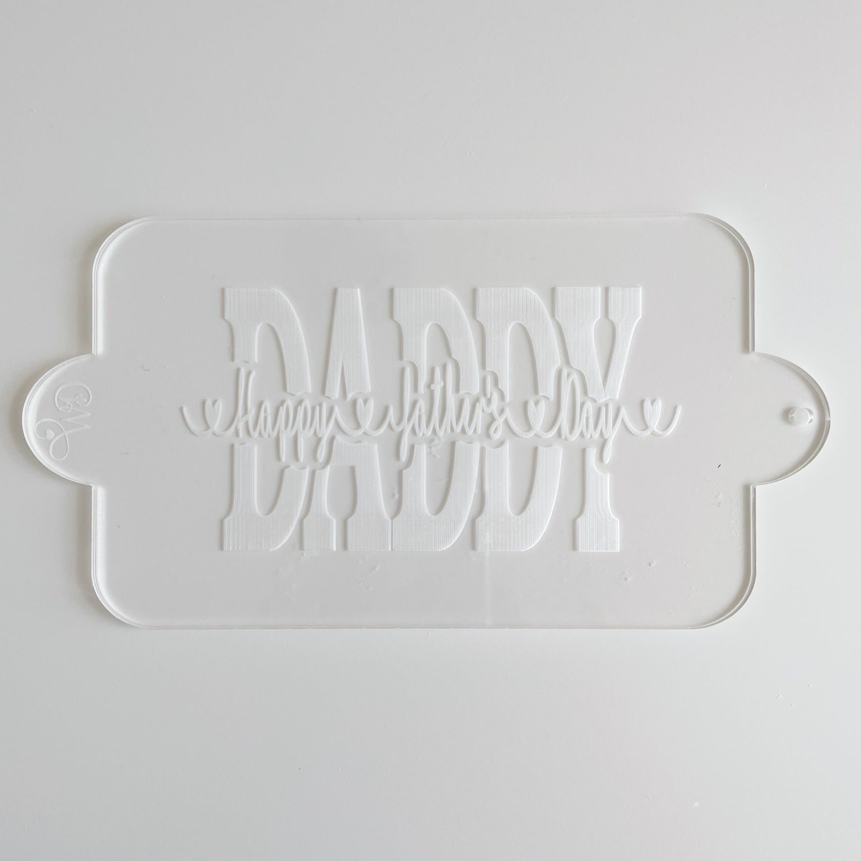 Daddy Happy Father's Day Embosser and Cookie Cutter Set.