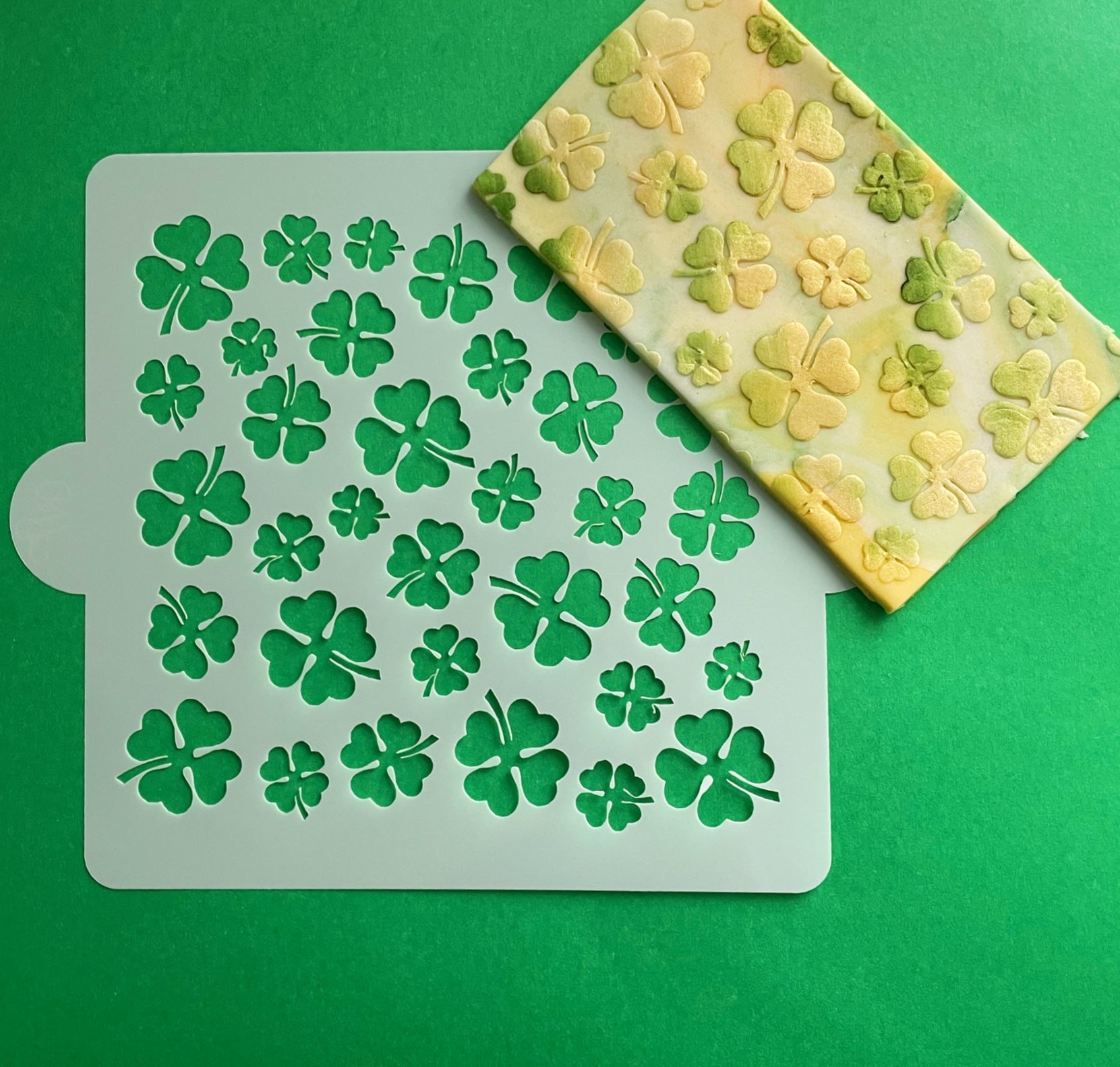 Four Leaf Clover Stencil.