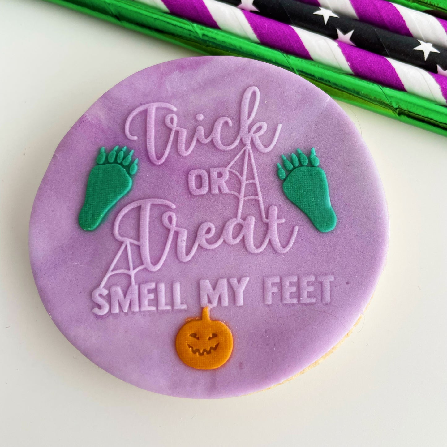 Trick or Treat Smell My Feet Embosser.