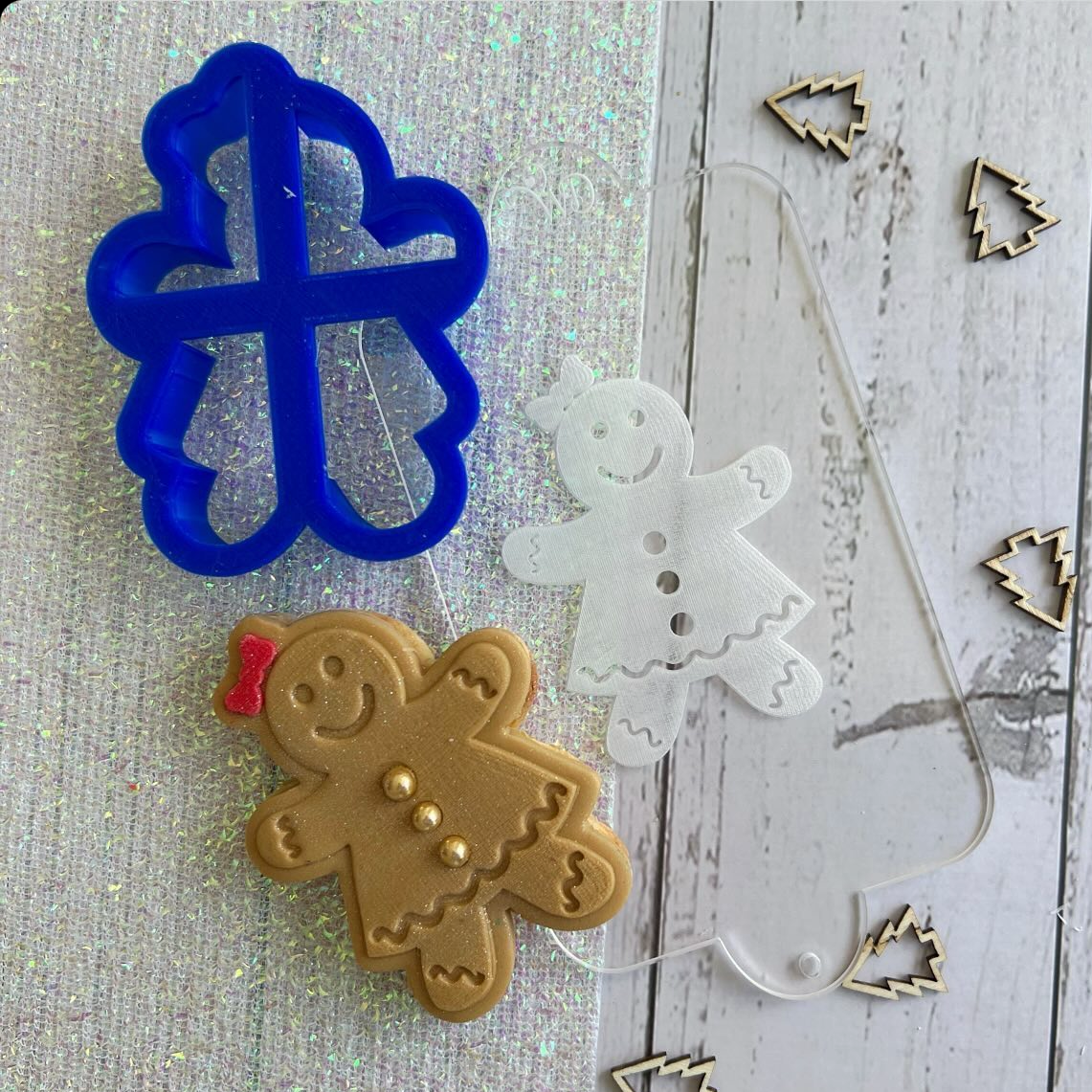 Gingerbread Girl Embosser and Cookie Cutter Set.