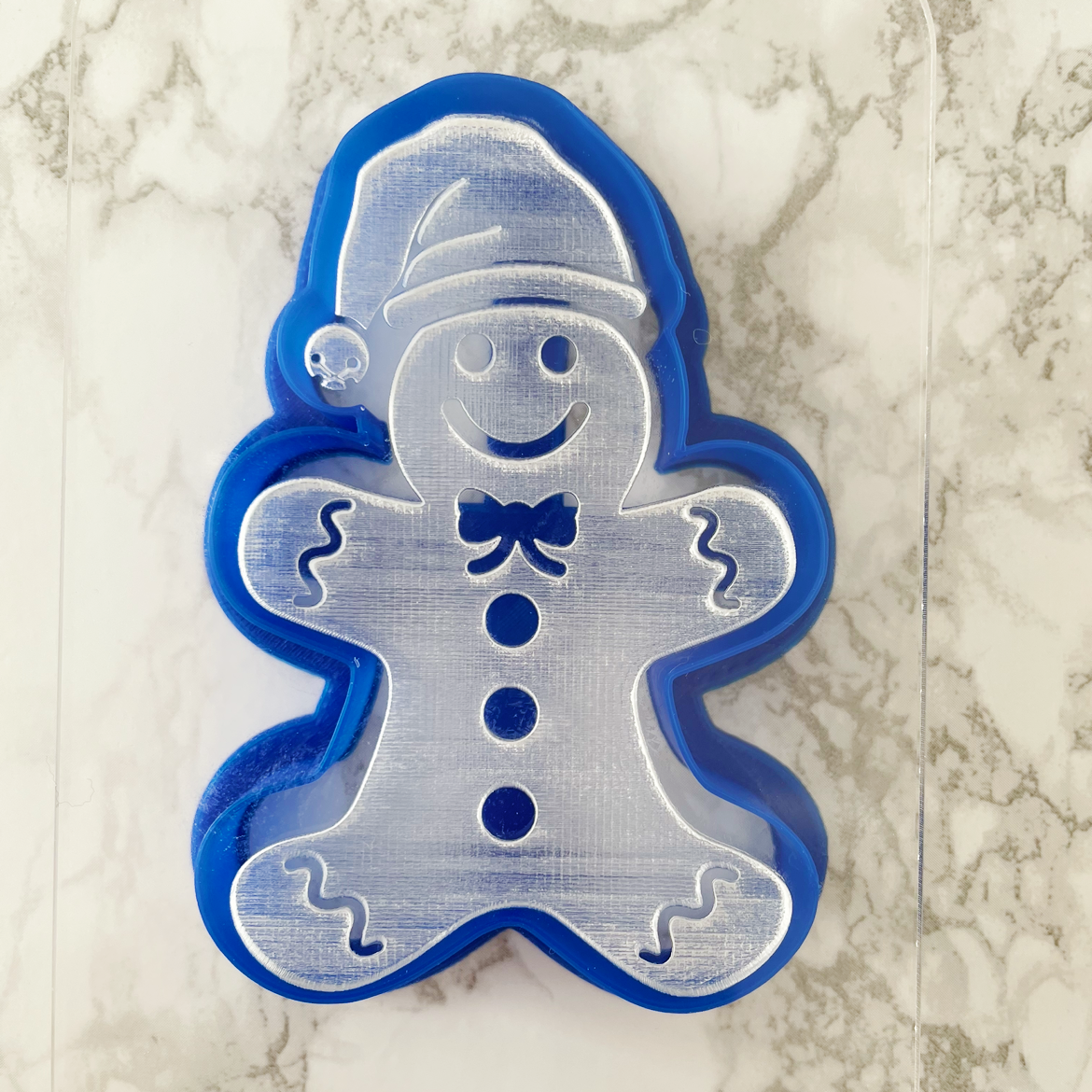 Gingerbread Man Embosser and Cookie Cutter Set.