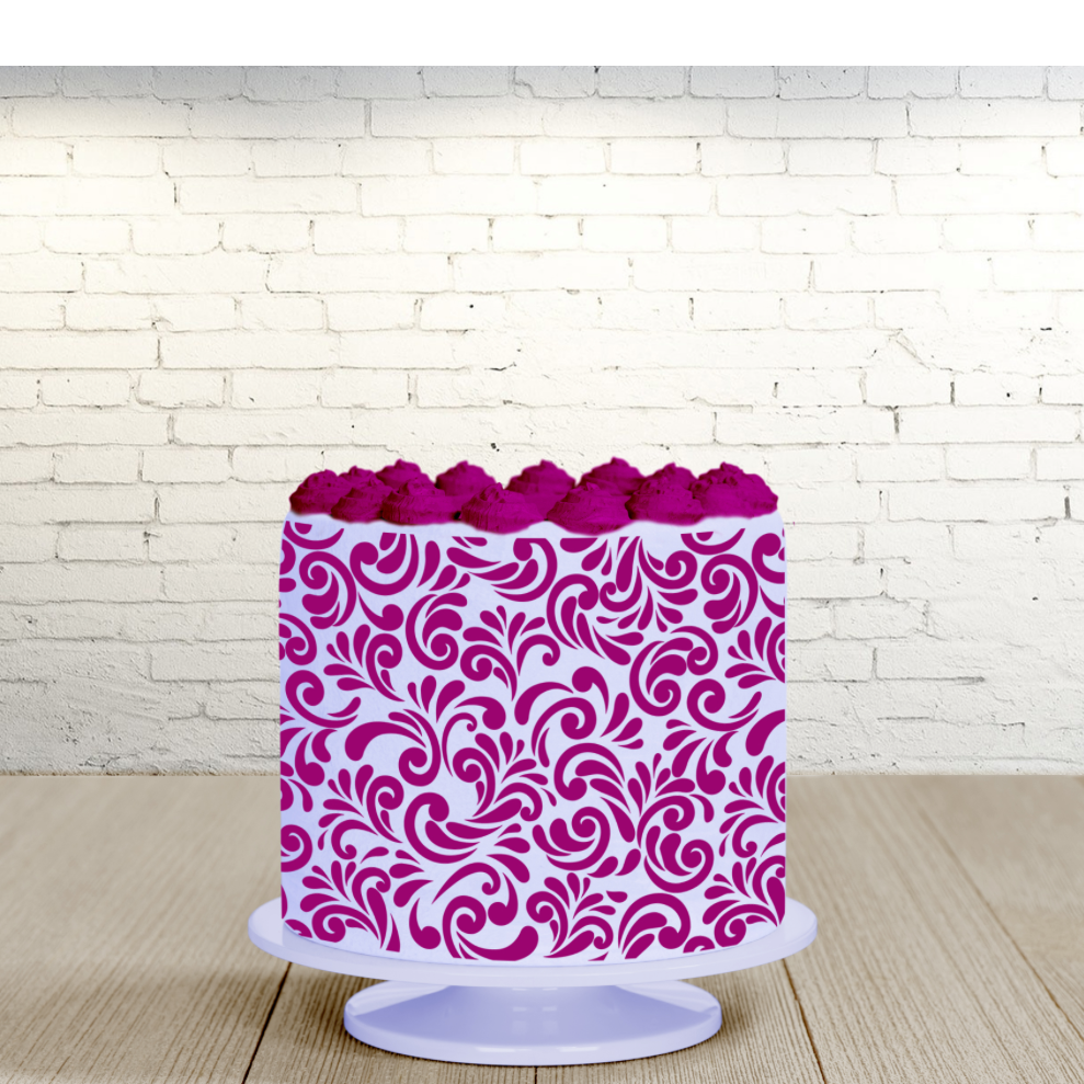 Damask Swirl Stencil.