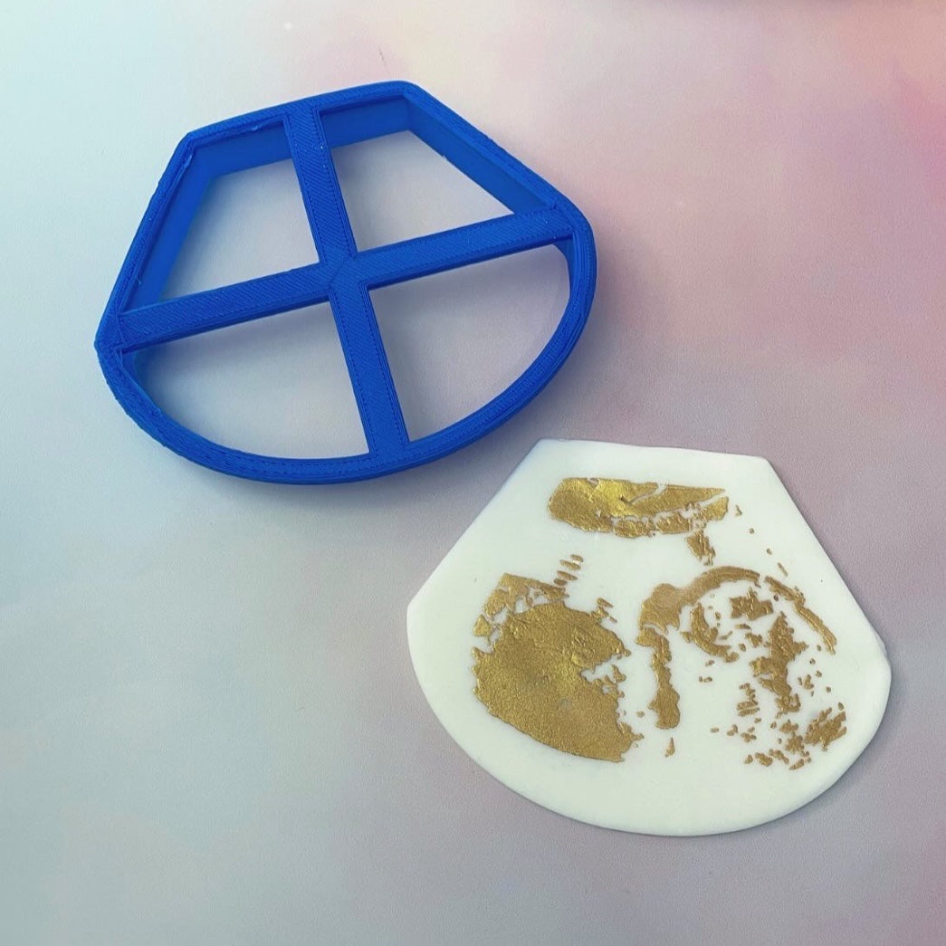 Baby Scan Stencil and Matching Cookie Cutter Set.