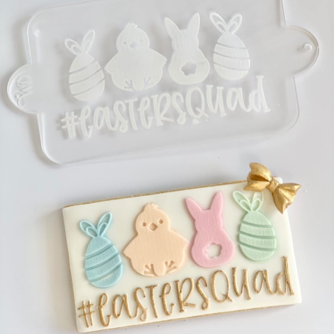 #Easter Squad Embosser and Cookie Cutter Set.