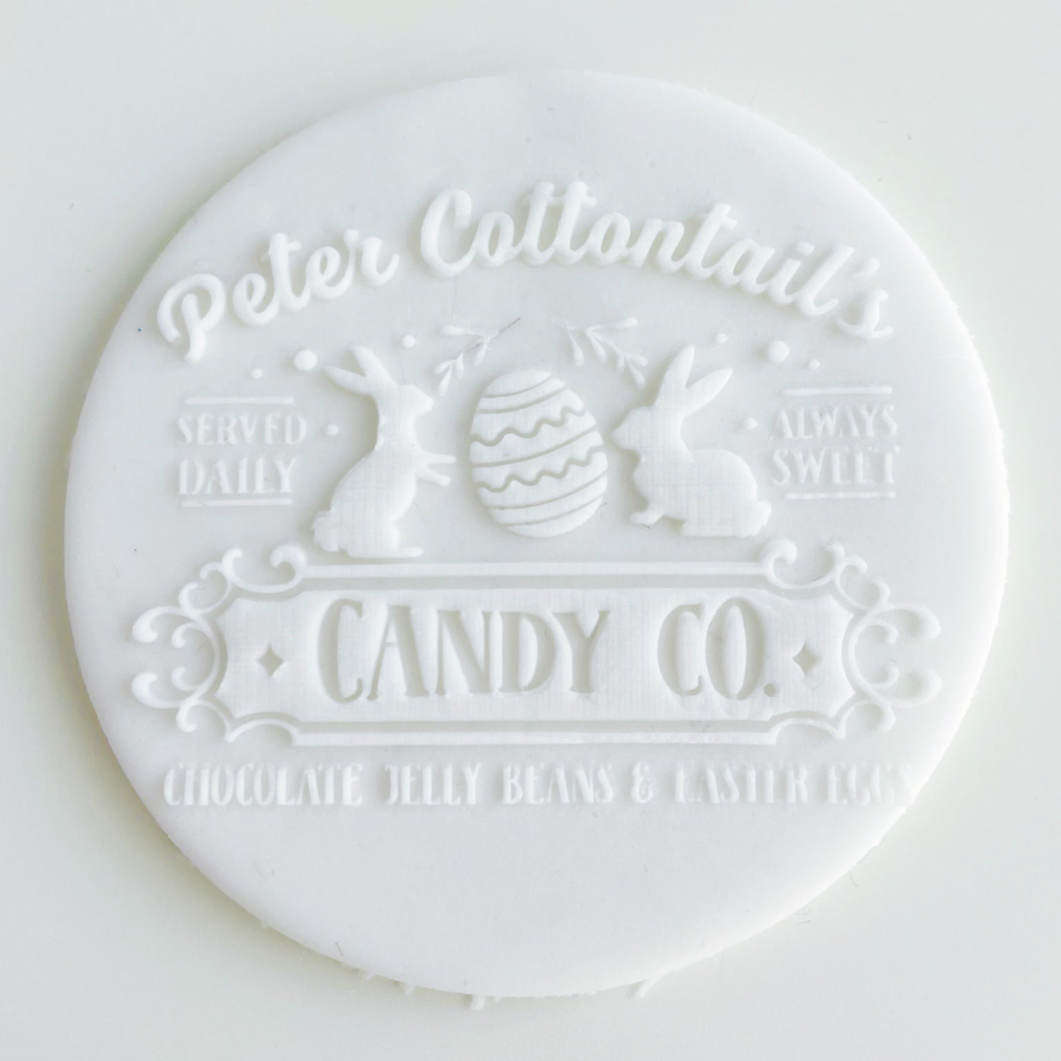 Peter Cottontail's Candy Co Embosser.