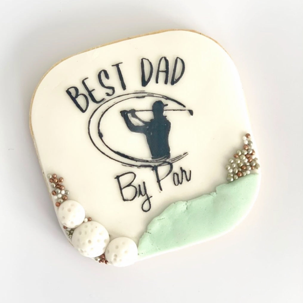 Best Dad by Par Embosser Stamp.