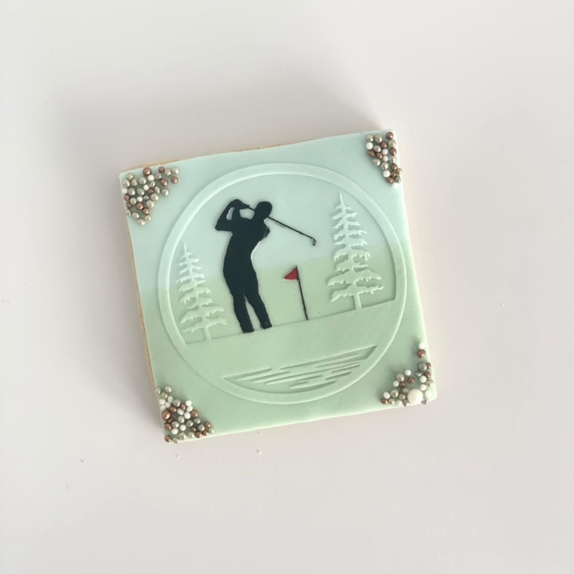 Golf Player Fondant Embosser. Style #2